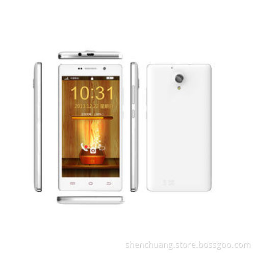 5" 4G Mobile Phone, IPS Panel/MTK Quad-core 1.3GHz/1GB DDR2/4GB EMMC/Dual-camera/2000mAh